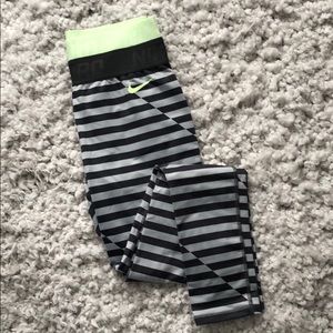 Nike Pro striped leggings